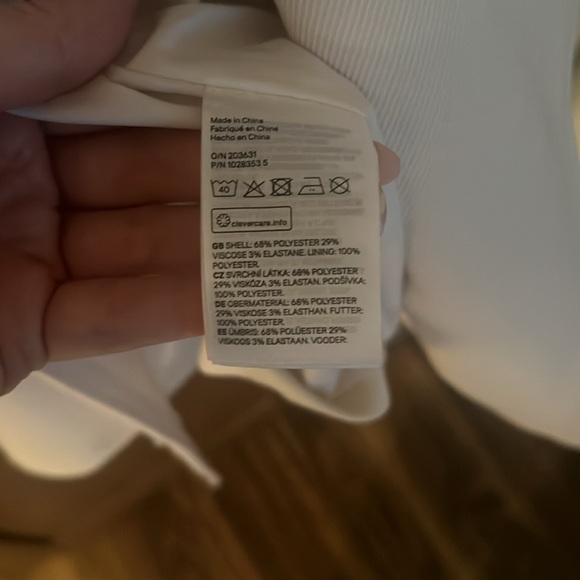 H&M Tie-Belt Coat in Ivory / Size Small - Picture 8 of 8